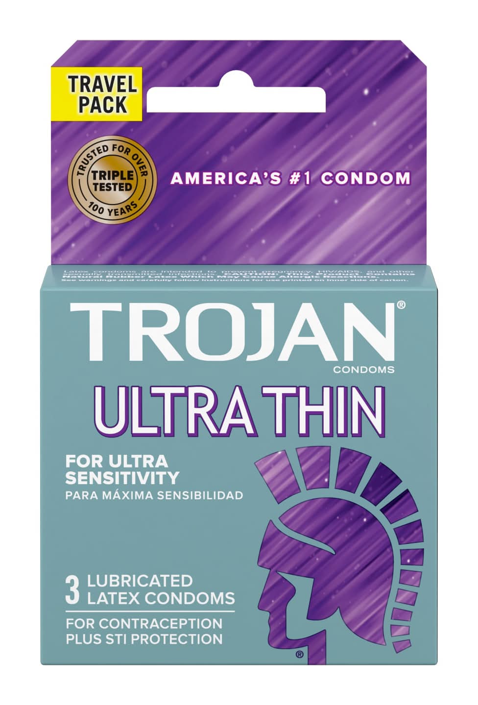 Trojan Ultra Thin Condoms (3 ct)