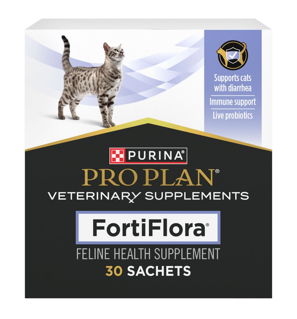 Purina Pro Plan Veterinary Supplements Fortiflora Cat Probiotic Supplement For Cats (1.06 oz, 30 ct)