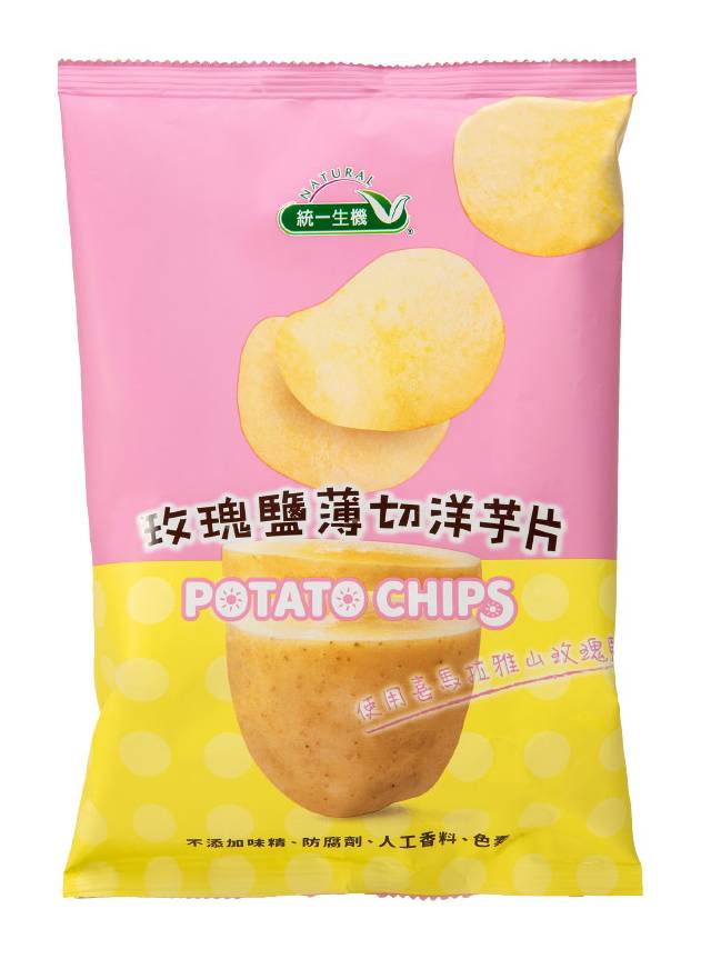 統一生機-玫瑰鹽薄切洋芋片(59.5g/包)