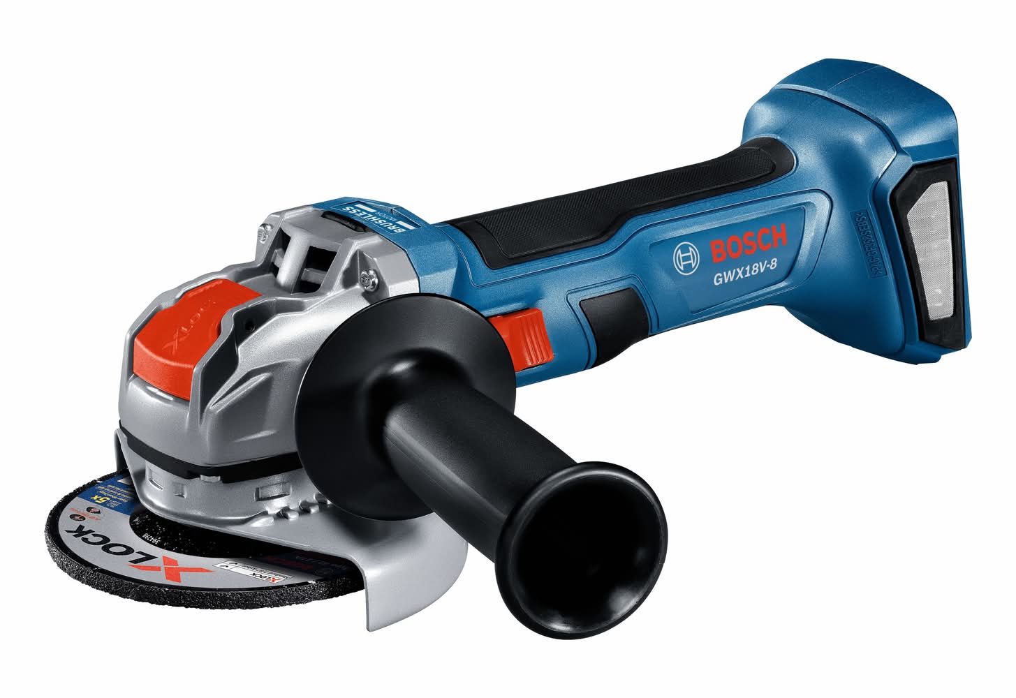 Bosch X-LOCK 4.5-in 18-volt 8-Amp Sliding Switch Brushless Cordless Angle grinder