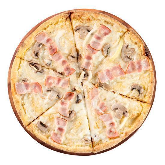 Top Flavors medium Carbonara Pizza