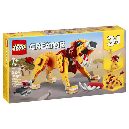 Lego Creator 7+ Wild Lion Building Toy Pieces (224 ct)