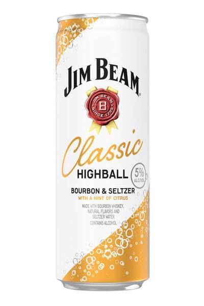 Jim Beam Classic Highball Cocktails Ready-To-Drink Liquor (4 x 12 fl oz)
