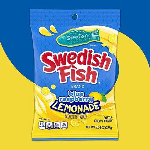 Swedish Fish Soft & Chewy Candy (blue raspberry lemonade)