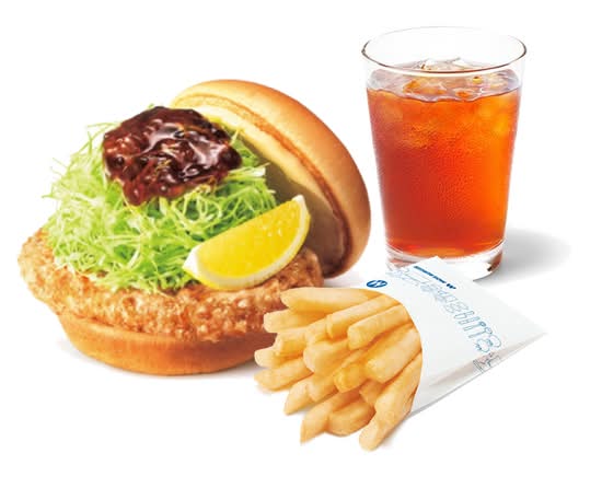 和風旨（うま）だれのとり竜田バーガー 〜くし切りレモン添え〜ドリンクセット