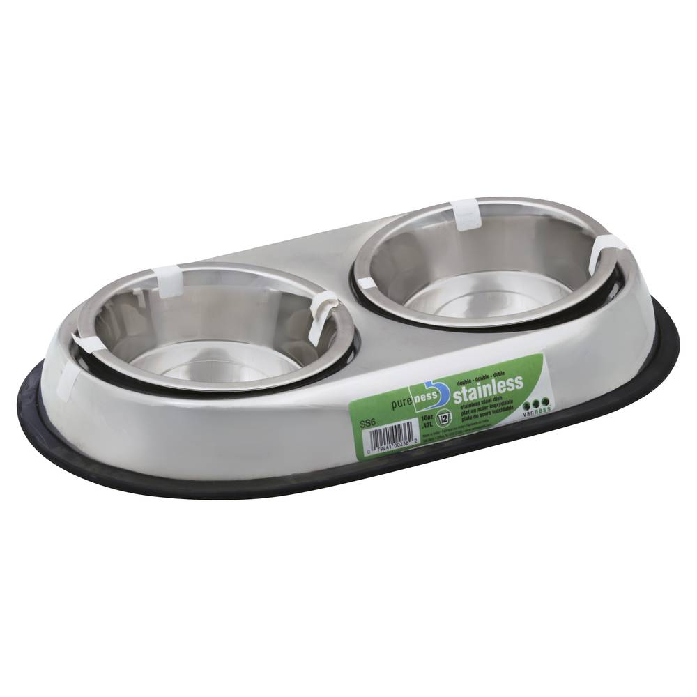 Van Ness 16 oz Double Stainless Steel Pet Dish (1 dish)