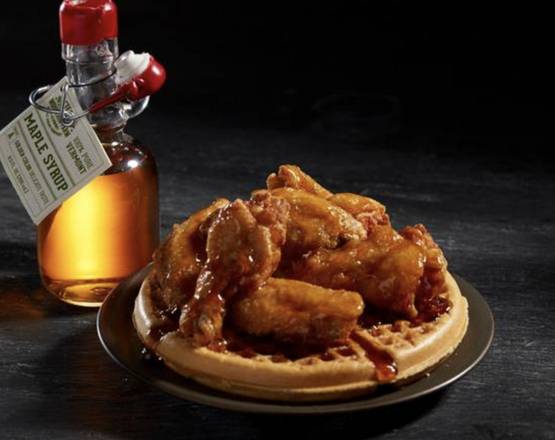 Waffle and 6 Wings
