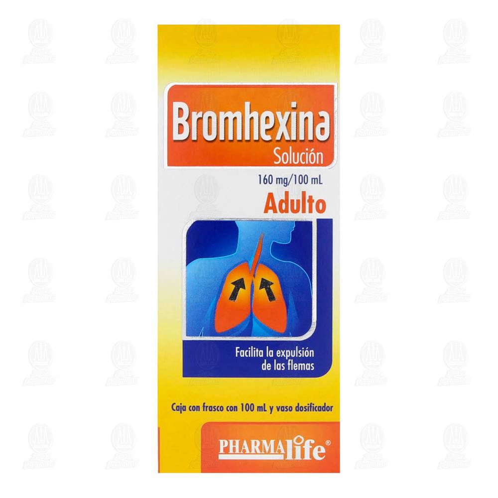 PHARMA life · Bromhexina solución adulto 160 mg (100 ml)