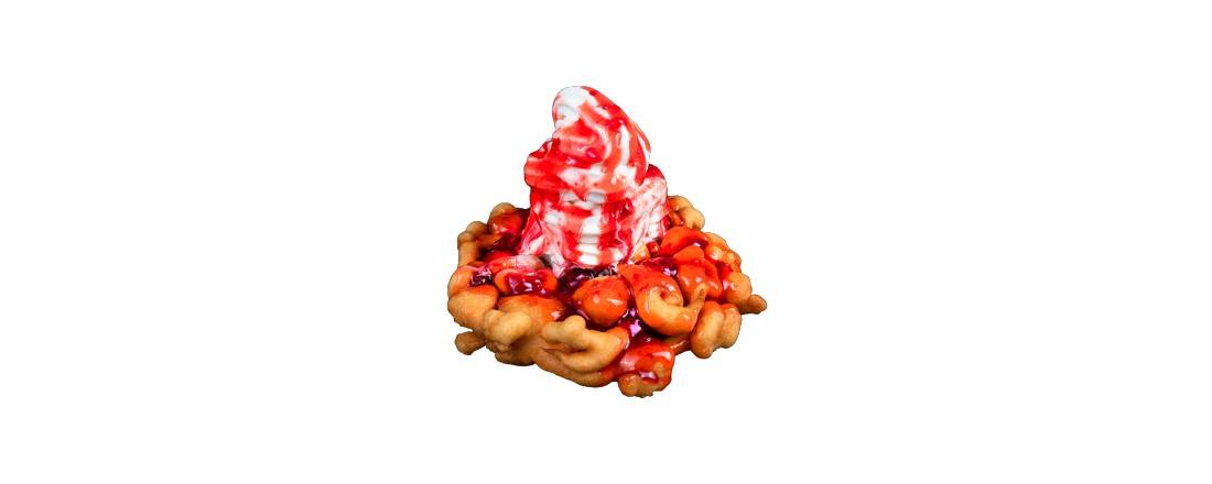 Strawberry Funnel Cake