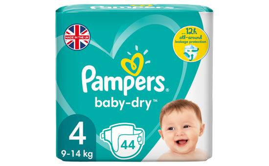 Pampers Baby-Dry Size 4 Nappies Essential Pack