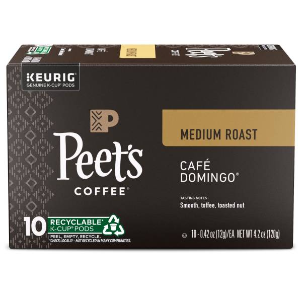 Peet's Coffee Cafe Domingo 10ct K-Cups