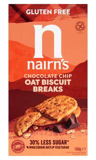 Nairn'S Chocolate Chip Oat Biscuit Breaks 160G