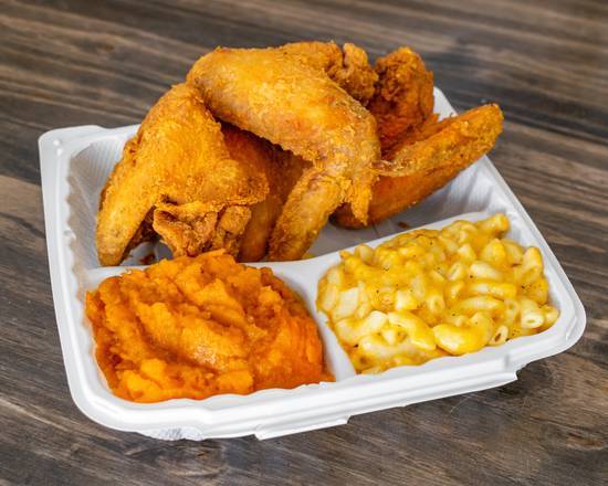 2pc Chicken Wings Special w/2 sides