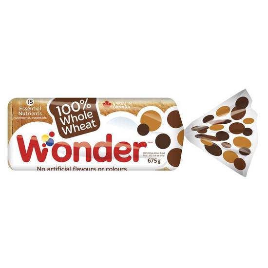 Wonder 100% Whole Wheat Bread (675 g)