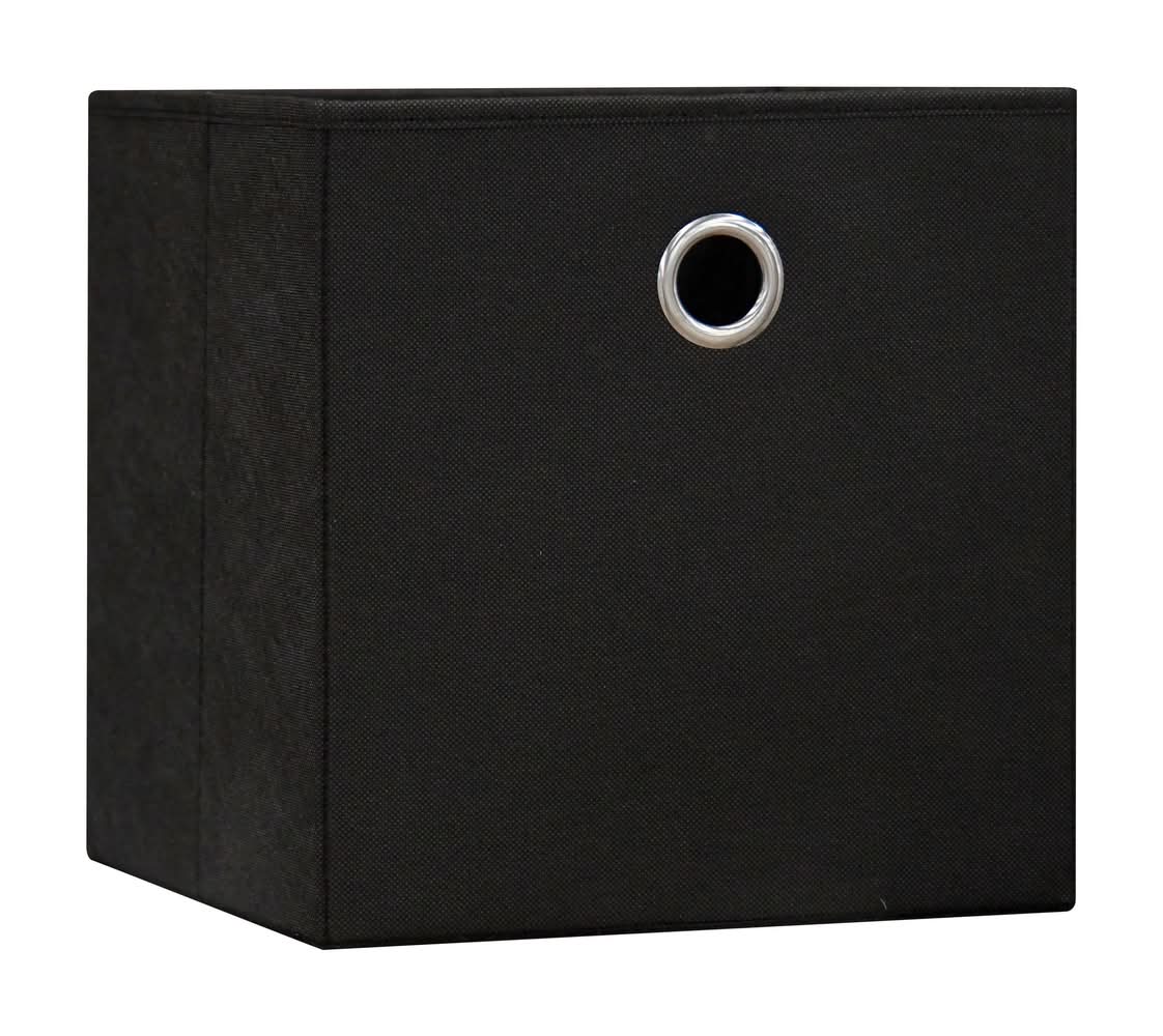 Style Selections Storage Bins Small Black Fabric Collapsible Bin