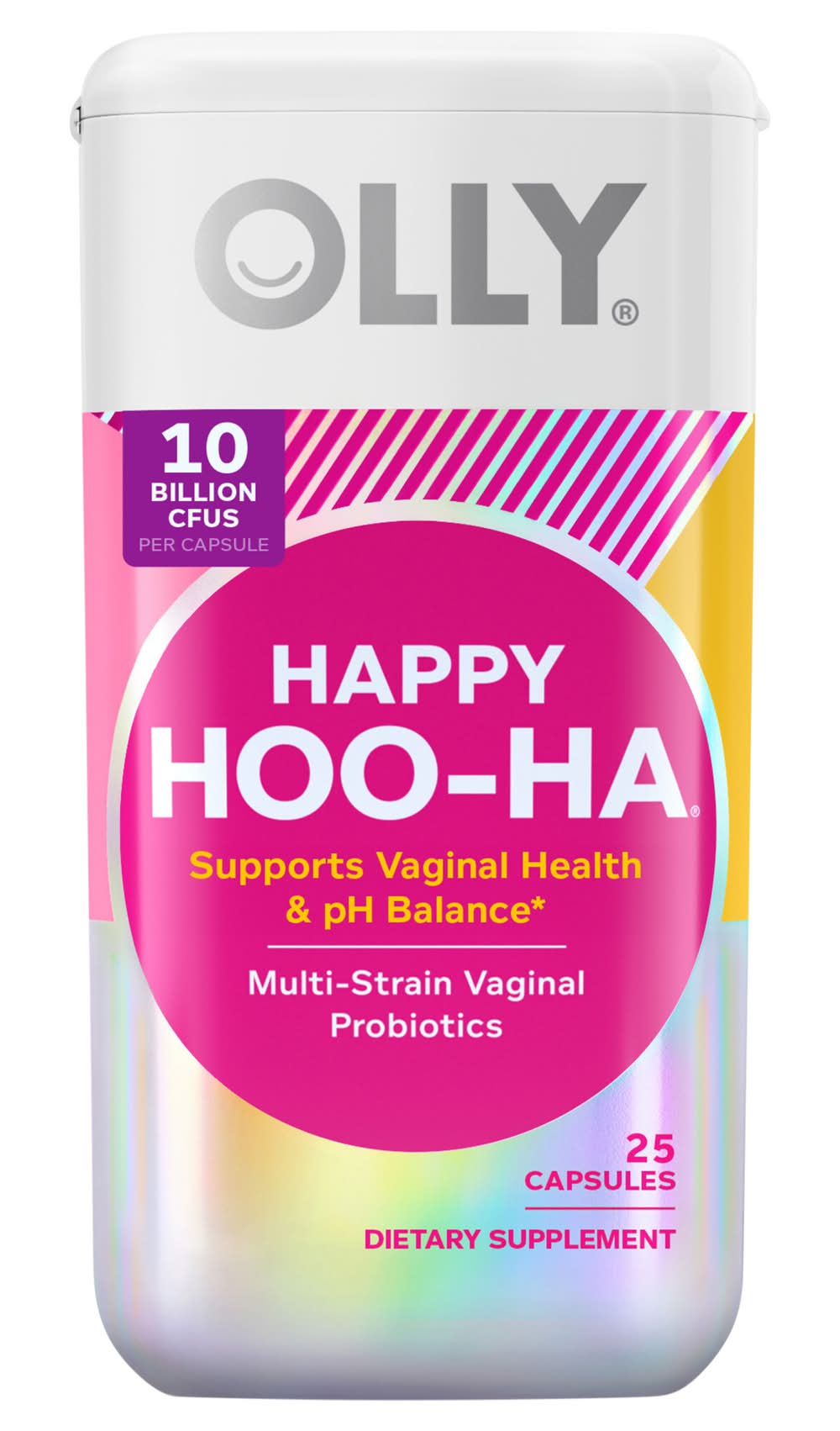 Olly Happy Hoo-Ha Multi-Strain Vaginal Probiotic Capsules (0.1 lbs, 25 ct)