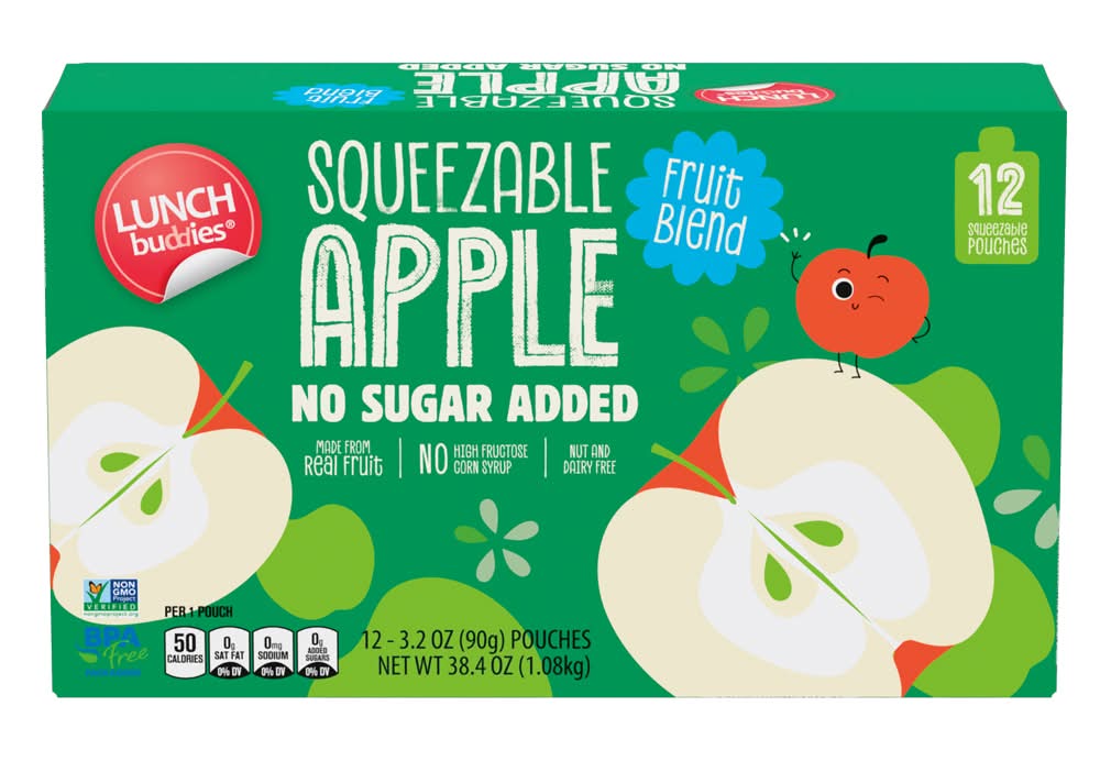 Lunch Buddies 12 pack Apple Squeezies