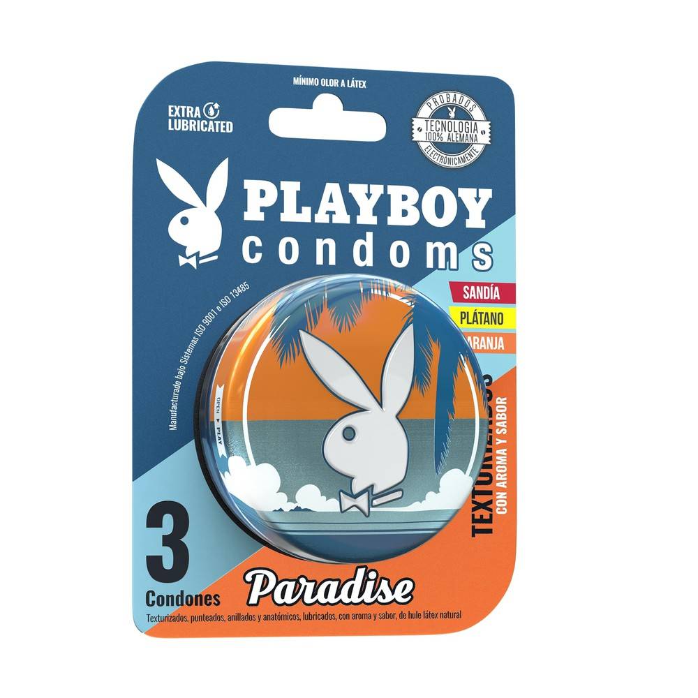 Playboy Condones paradise texturizados Delivery Near Me | Order Online