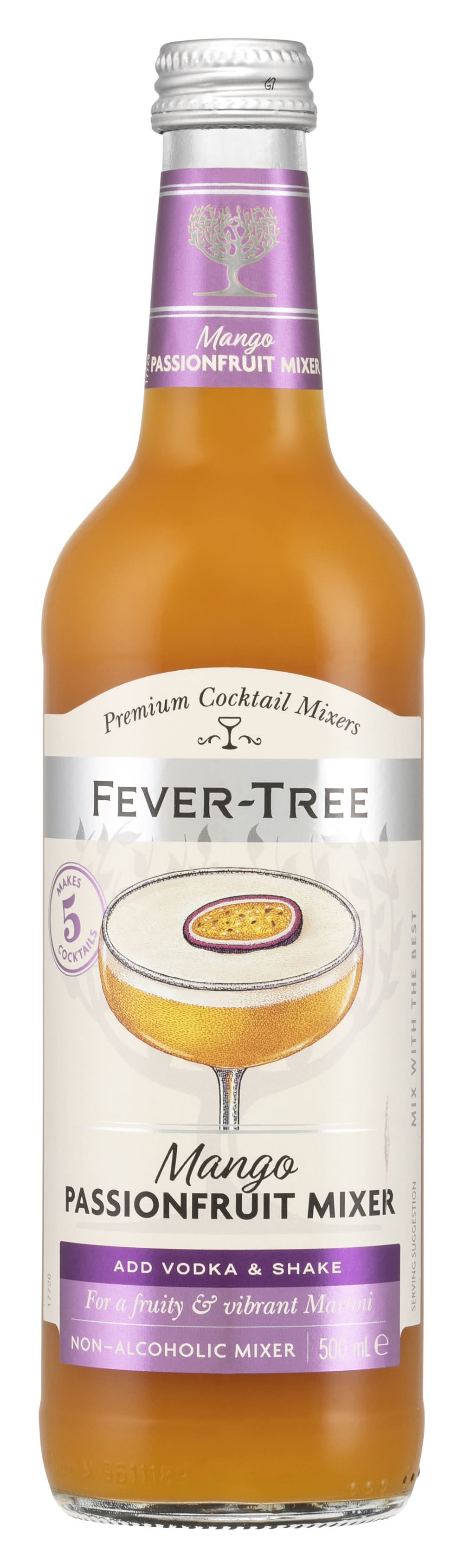 Fever-Tree Non Alcoholic Martini Mixer Vodka, Mango - Passionfruit (500mL)