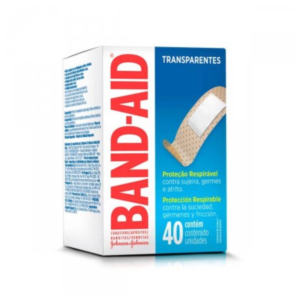 Band-aid curativo transparente respirável (40 un)