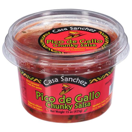 Casa Sanchez Pico De Gallo Chunky Salsa (15oz container)