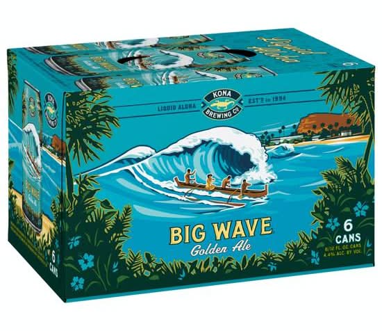 Kona Brewing Company Big Wave Golden Ale (6 x 12 fl oz)