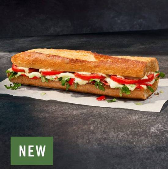 NEW Green Goddess Caprese Melt – Toasted Baguette