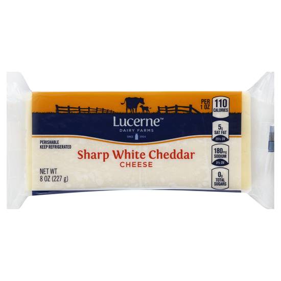 Lucerne Sharp White Cheddar Cheese (8 oz)