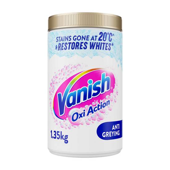 Vanish Gold Oxi Action Stain Remover & Whitening Booster Powder, For Whites, 6x1.35kg