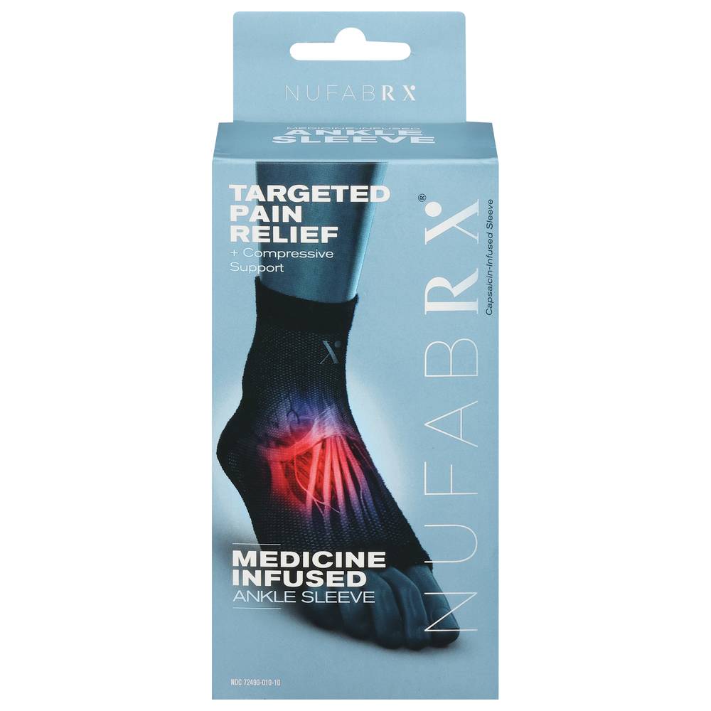 Nufabrx Grey Medicine + Compression Pain Relief Ankle Sleeve (37.43 lbs)