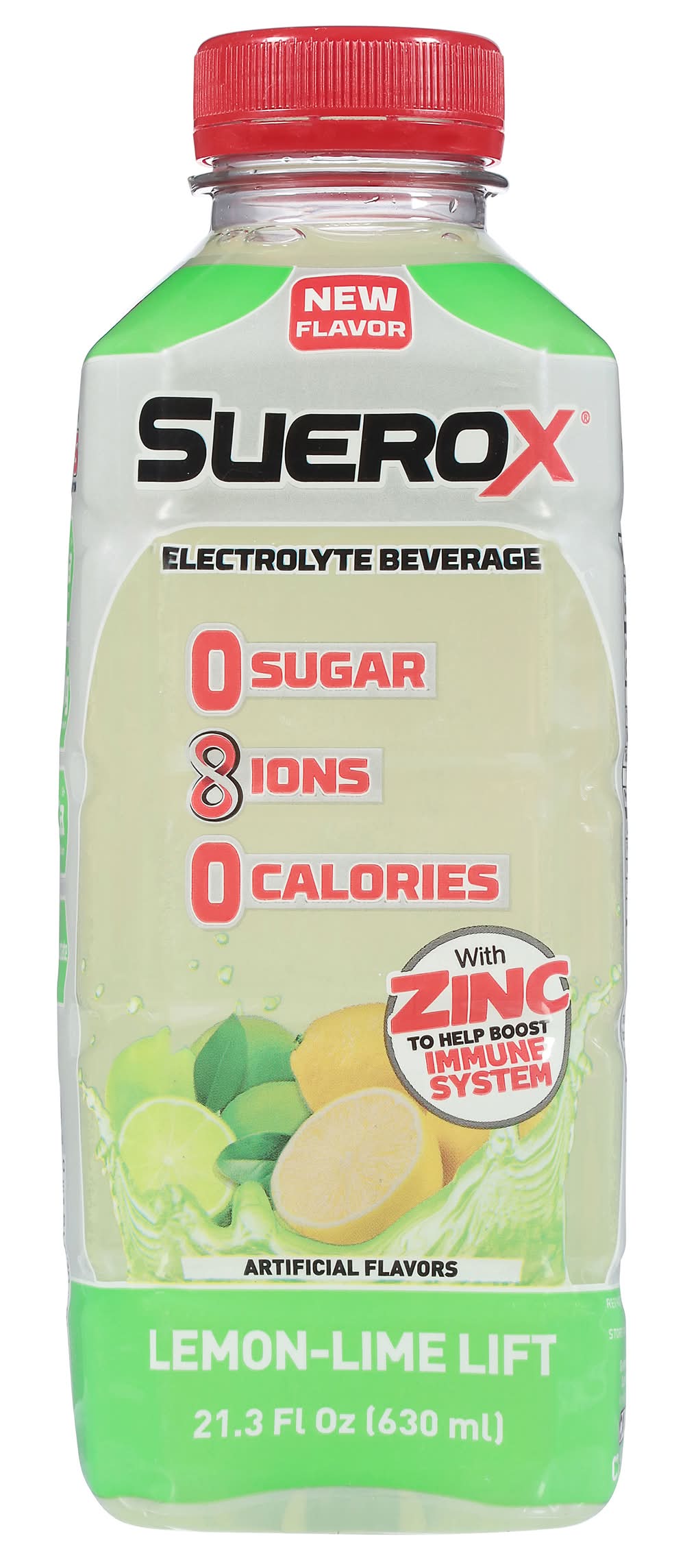 Suerox Electrolyte Drink, Lemon-Lime (12 x 22.2 oz)