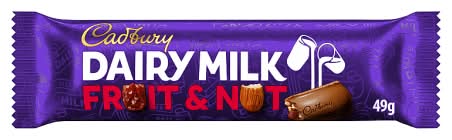 Cadbury Dairy Milk Fruit & Nut Chocolate Bar (49g)
