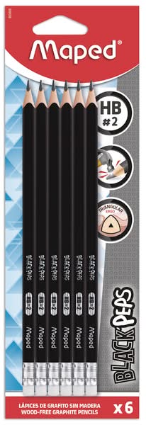 Maped · Lápices de grafito black'peps (30 g)
