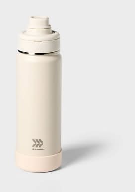 All In Motion Stainless Steel Vacuum Insulated Water Bottle 24 oz, Chalk