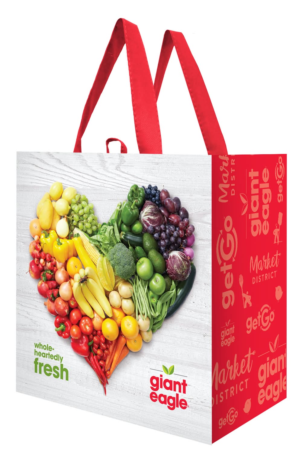 Giant Eagle Veg Heart Reusable Bag