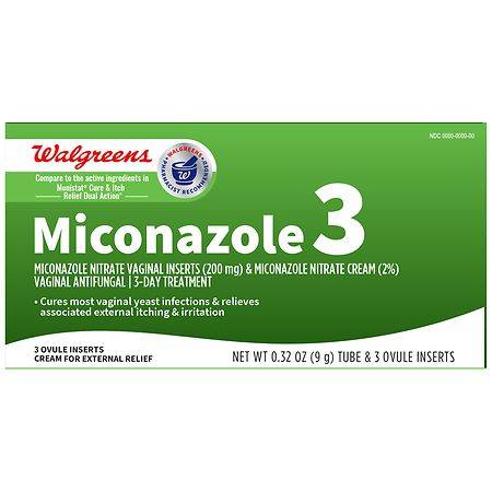 Walgreens Miconazole 3 Ovules 3 Day Treatment