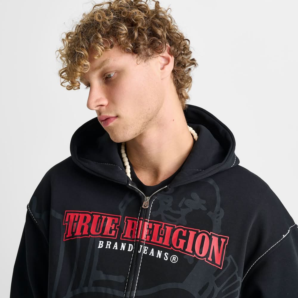 True Religion Buddha Big T Full-Zip Hoodie Delivery Near Me