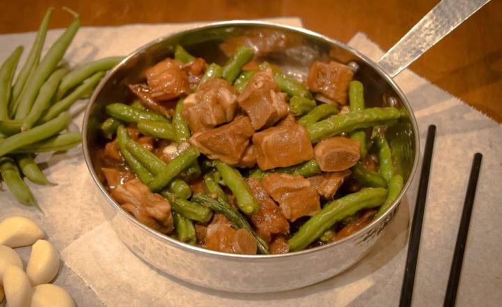 Stewed Spare Ribs With String Beans 四季豆炖排骨