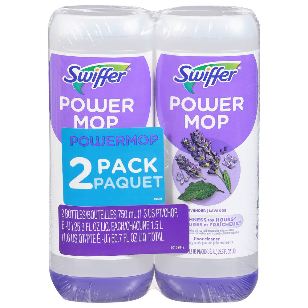 Swiffer Powermop Floor Cleaning Solution With Lavender Scent (2 ct)