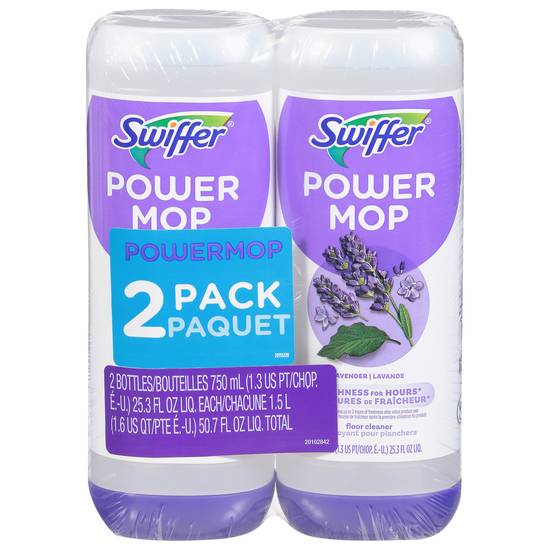 Swiffer Powermop Floor Cleaning Solution With Lavender Scent (2 ct)