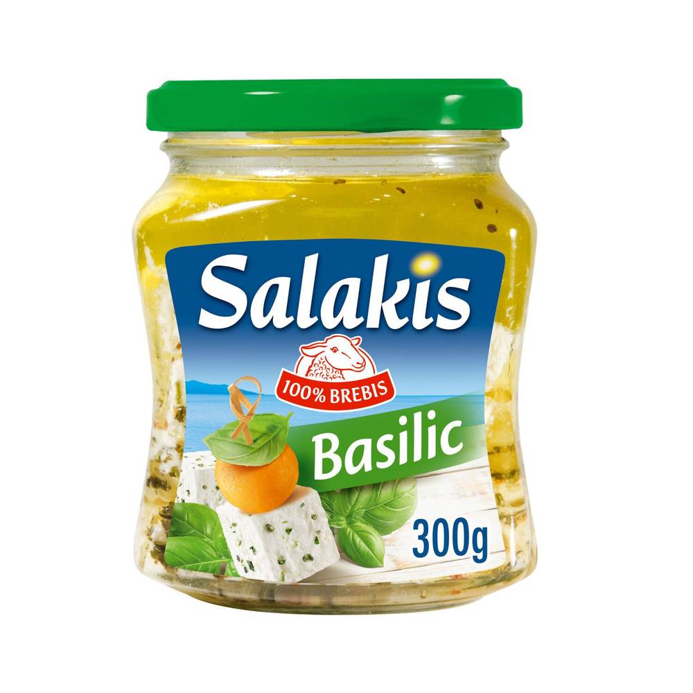Salakis - Dés de fromage de brebis pour apéritif et salade au basilic