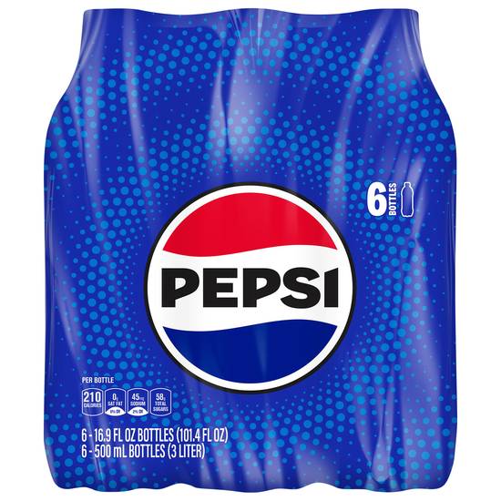 Pepsi Original Cola Soda (6 ct, 16.9 fl oz)