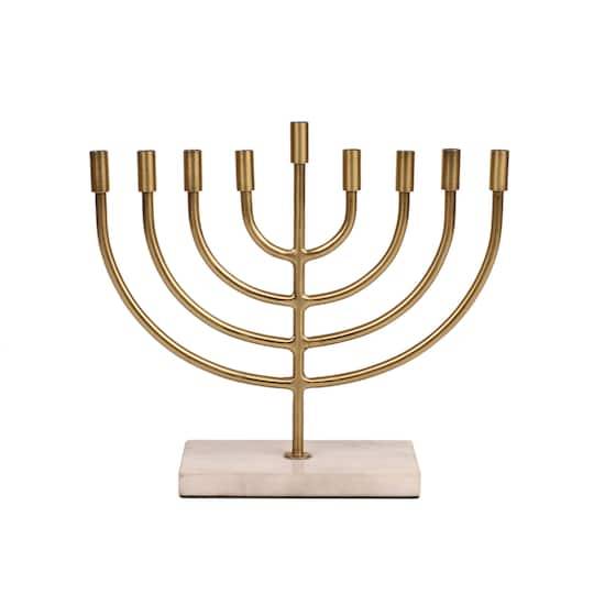 10" Gold Menorah By Ashland