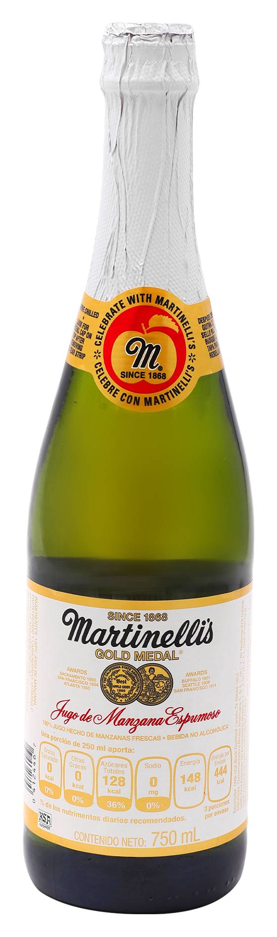 Martinelli's · Jugo de manzana espumoso (750 ml)
