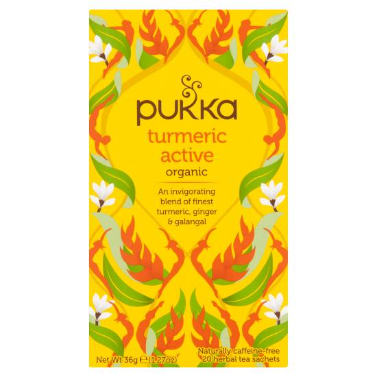 Pukka Organic Turmeric Active Herbal Tea Sachets (36g)