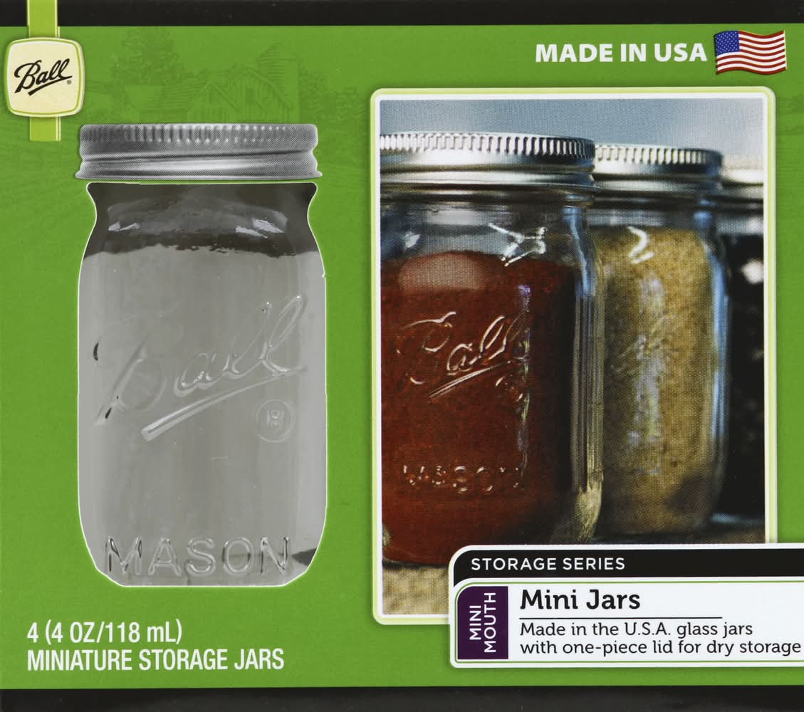 Ball Mini Mouth 4 Ounce Jars