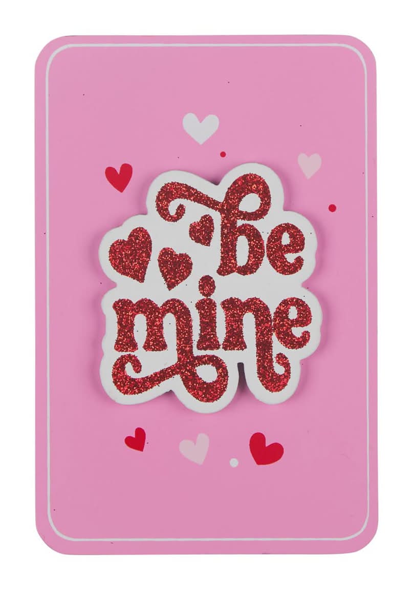 Valentine'S Day Rectangular Humor Blocks Decor Small 1 Ct - Assorted