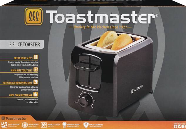 Toastmaster 2-Slice Toaster, Black