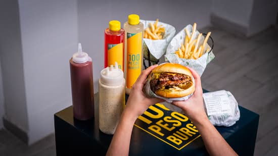 100 PESOS BURGER DEL VALLE NORTE (Mexico City)