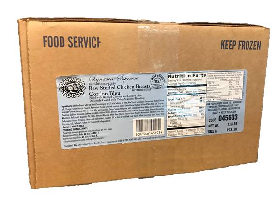 Barber Foods Raw Stuffed Chicken Breasts (120 oz)